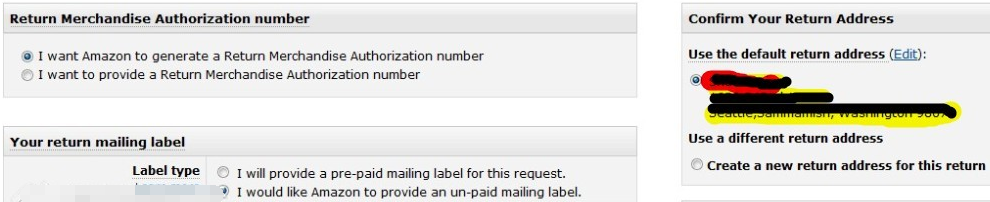 亞馬遜退貨申請Return Request如何處理